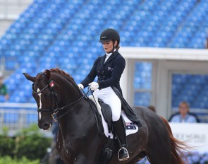 Alexis Hellyer and Bluefields Floreno at the 2018 World Equestrian Games :: Photo © Astrid Appels