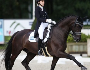 Theodora Livanos and Winston at the 2017 European Junior Riders Championships :: Photo © Astrid Appels