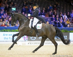 Dorothee Schneider and Sammy Davis Jr at the 2019 CDI-W Amsterdam in January :: Photo © Digishots