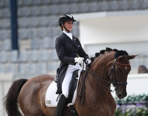 Dominique Bunse and First Edition at the 2018 CDI Aachen Dressage Days :: Photo © Astrid Appels