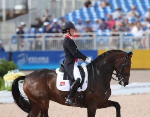 Charlotte Dujardin and Mount St. John Freestyle at the 2018 World Equestrian Games :: Photo © Astrid Appels