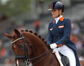 Madeleine Witte-Vrees and Cennin at the 2018 World Equestrian Games :: Photo © Astrid Appels