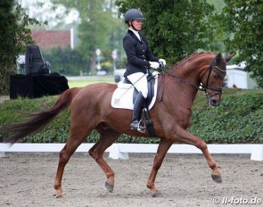 Kira Wulferding and Bernini VMT at the 2019 CDN Haftenkamp :: Photo © LL-foto