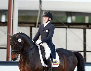 Benjamin Ebeling and Illuster van de Kampert at the 2019 CDI Wellington :: Photo © Astrid Appels