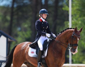 Charlotte Fry and Z Flemmenco at the 2015 European Young Riders Championships in Vidauban :: Photo © Astrid Appels