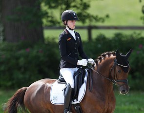 Shonna Benner and Der Kleine Sunnyboy at the 2019 CDIO-PJYR Hagen :: Photo © Astrid Appels