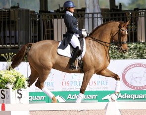 Alexandra Dominguez and Etanga at the 2019 CDI Wellington