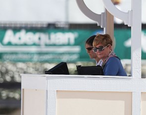 Austrian judge Elisabeth Max-Theurer at the 2019 CDI 5* Wellington :: Photo © Astrid Appels
