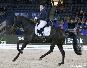 Susann Konrad and Siena competing in a national class at the 2015 CDI Stuttgart :: Photo © LL-foto