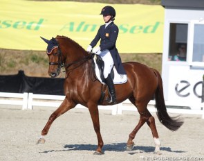 Marjan Hooge and Eskara de Jeu at the 2018 CDIO Uggerhalne :: Photo © Astrid Appels