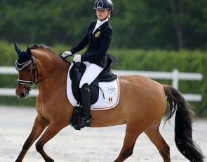 Belgian pony rider Noa Joosen and Miss Miracle at the 2019 CDIO Compiègne :: Photo © Astrid Appels
