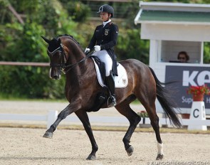 Jana Schrödter and Der Erbe at the 2019 European Youth Riders Championships :: Photo © Astrid Appels