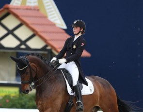 Kristiane Askim Hillern on Schnell’s Happy Birthday at the 2019 CDIO-PJYR Hagen :: Photo © Astrid Appels
