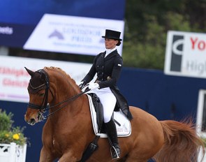 Jessica Süss and Duisenberg in the Louisdor Cup Qualifier at the 2019 CDI Hagen :: Photo © Astrid Appels