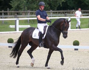 Frederic Wandres and Zucchero at the German WCYH selection trial in Warendorf :: Photo © LL-foto