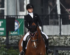 Lily-Rose Lemaire and World Lady at the 2019 CDI Wellington :: Photo © Astrid Appels