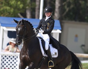 Semmieke Rothenberger and Geisha at the 2015 European Junior Riders Championships :: Photo © Astrid Appels