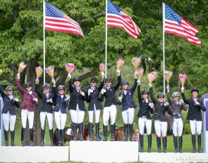 The junior team podium at the 2019 North American Youth Riders Championships :: Photo © Photo: Meg McGuire 