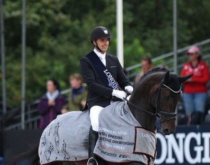 Andreas Helgstrand and Jovian win the 5-YO Finals at the 2019 World Young Horse Championships :: Photo © Astrid Appels