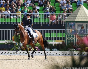 Australian Lyndal Oatley and Sandro Boy at the 2016 Olympic Games in Rio de Janeiro :: Photo © Astrid Appels