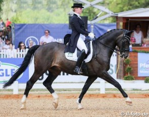 Lena Gundlage and Campino at the 2018 CDI Munich :: Photo © LL-foto