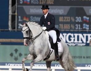 Sascha Schulz and Dragao at the 2019 European Dressage Championships :: Photo © Astrid Appels