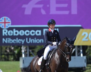 Rebecca Bell and Nibeley Union Hit at the 2019 European Young Riders Championships :: Photo © Astrid Appels