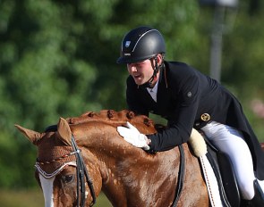 Raphael Netz and Lacoste at the 2019 European Under 25 Championships in San Giovanni in Marignano, Italy :: Photo © Astrid Appels