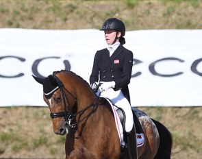 Cecilie Dybro Jensen and Nørgaards Leonora at the 2018 CDIO Uggerhalne :: Photo © Astrid Appels