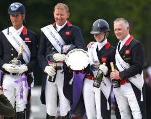 Great Britian winning the Nations Cup at the 2019 CDIO Compiegne :: Photo © Astrid Appels