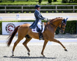 Kayla Kadlubek and Perfect Step at the 2019 North American Young Riders Championships :: Photo © Andrea Evans