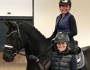 Lisa Apa on Tu Le Merite with trainer Lindsay Kellock by her side