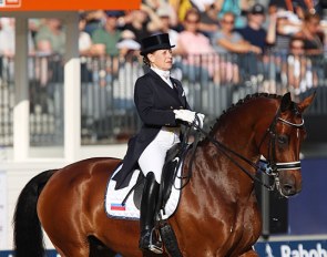 Elena Sidneva and Fuhur at the 2019 European Dressage Championships :: Photo © Astrid Appels