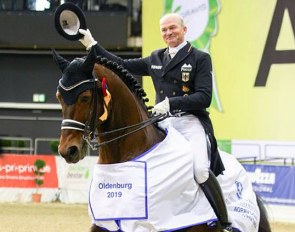 Hubertus Schmidt and Escolar at the 2019 CDI Oldenburg :: Photo © LL-foto