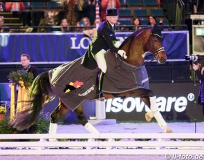 Hubertus Schmidt and Escolar at the 2019 CDI-W Stuttgart :: Photo © LL-foto