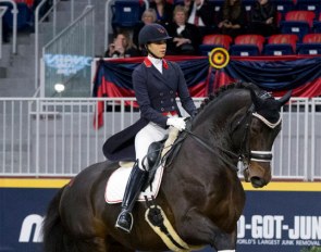 Naima Moreira Laliberté and Steeped in Luck at the Dressage Derby at the 2019 Toronto Royal Horse Show:: Photo © Cealy Tetley