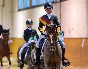 Julie Sofie Schmitz-Heinen and Carlos WE at the 2019 German Developing Pony Rider Championship :: Photo © Equitaris