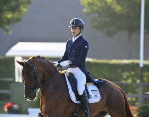 Kazuki Sado and Barolo at the 2019 CDI Waregem :: Photo © Astrid Appels