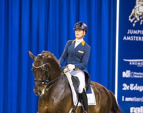 Adelinde Cornelissen and Fleau de Baian at 2018 Jumping Amsterdam :: Photo © Digishots