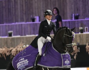 Emmelie Scholtens and Desperado win the 2019 CDI-W Mechelen Grand Prix :: Photo © Astrid Appels