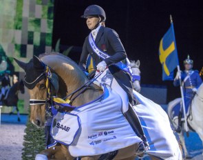 Dufour and Cassidy win the 2019 CDI Stockholm Grand Prix Kur to Music :: Photo © Ronald Thunholm