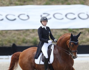 Matilda Illerfelt and Wall Street Boy at the 2018 CDIO Uggerhalne :: Photo © Astrid Appels