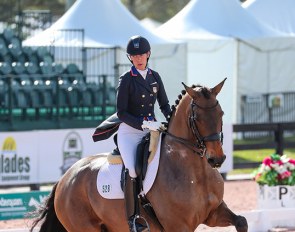 Olivia Lagoy-Weltz and Rassing's Lonoir at the 2020 CDI-W Wellington :: Photo © Sue Stickle