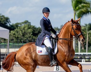 Sarah Lockman and First Apple in their first Inter II at the 2020 CDN Wellington :: Photo © Lily Forado