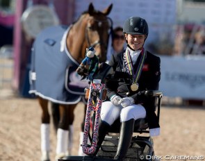 Suzanna Hext and Abira win gold at the 2017 European Para Championships in Gothenburg :: Photo © Dirk Caremans