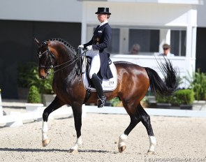 Fabienne Lutkemeier and Capo at the 2018 CDI Aachen Dressage Days :: Photo © Astrid Appels