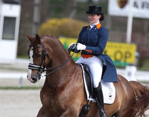Thamar Zweistra and Hexagon's Conquest at the 2018 CDI Nieuw en St. Joosland :: Photo © Astrid Appels
