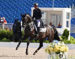 Pierluigi Sangiorgi and Gelo delle Schiave at the 2018 World Equestrian Games :: Photo © Astrid Appels