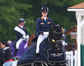 Dutch team rider Emmelie Scholtens won the GP Kur to Music at the 2019 CDIO Compiègne :: Photo © Astrid Appels