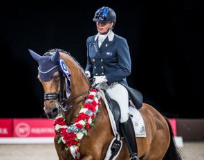 Mary Hanna and Calanta win the GP and GP Kur on week two at the 2020 CDI Bawley Point :: Photo © Stephen Mowbray